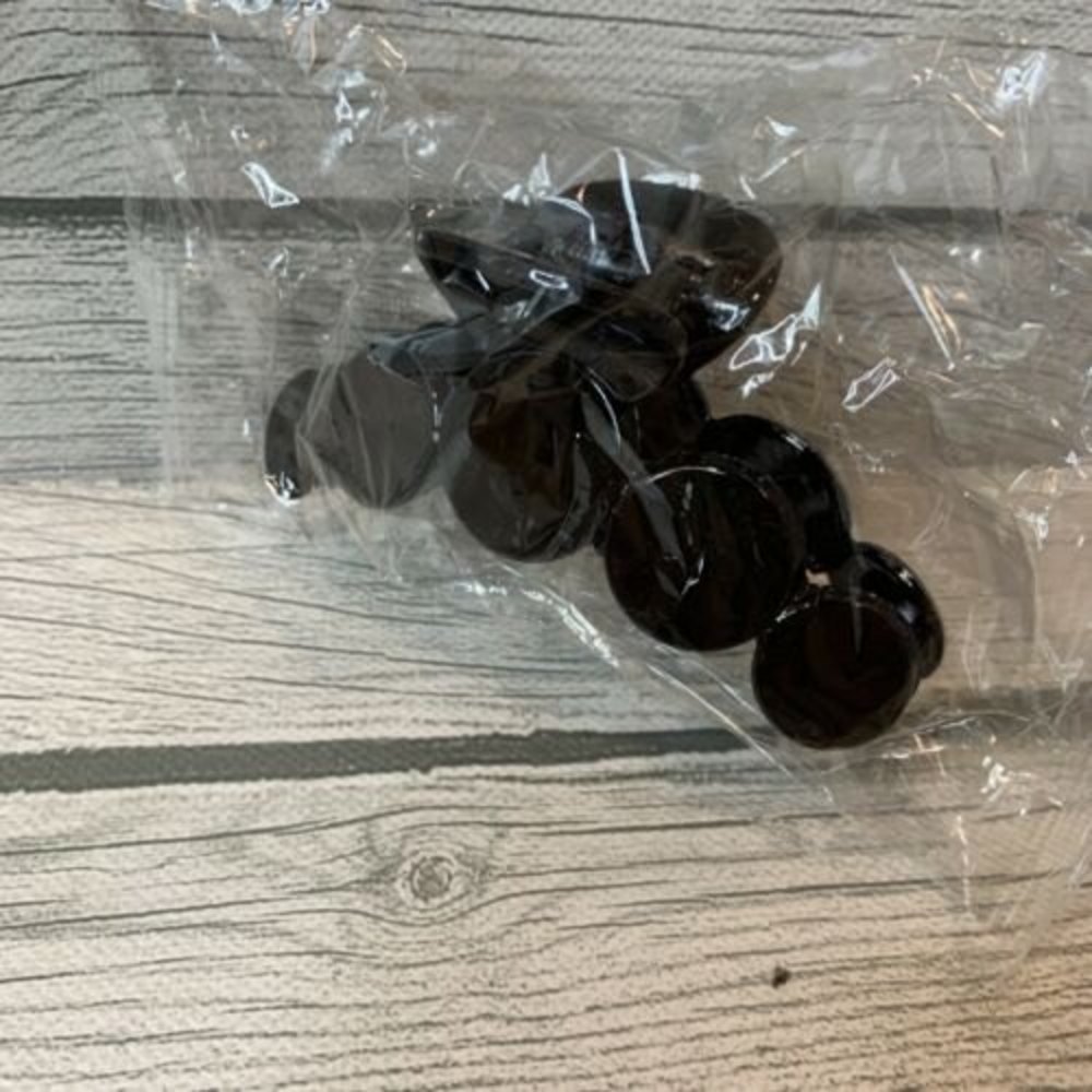Hair Claw Clip Large 4” Black Color Shiny Healthy Hair 90’s Crab Circle Nonslip